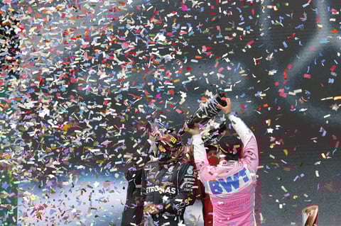 'Checo' Pérez queda en segundo en Gran Premio de Turquía