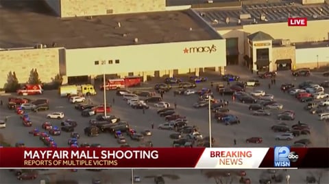 Tiroteo en centro comercial de Wisconsin deja ocho heridos