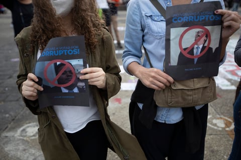 Protestan nuevamente contra el presidente y el Congreso de Guatemala