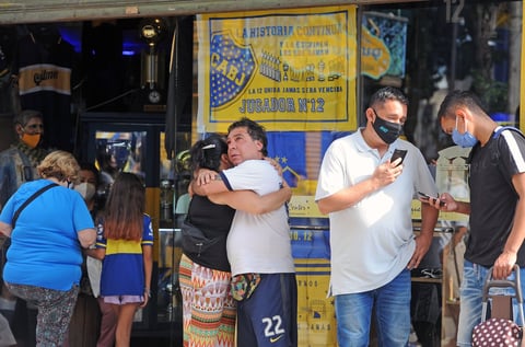 Los aficionados tomaron las calles para homenajear a su ídolo 