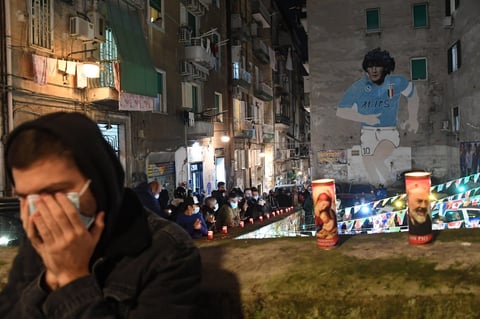 Los aficionados tomaron las calles para homenajear a su ídolo 