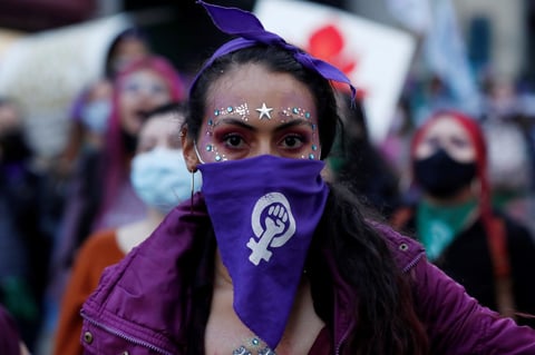 Activistas protestan este miércoles