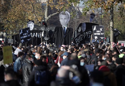 La manifestación partió de la céntrica Plaza de la República hacia la de Bastilla