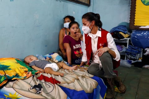 Letizia estuvo acompañada por el presidente de Honduras, Juan Orlando Hernández, y la primera dama, Ana García