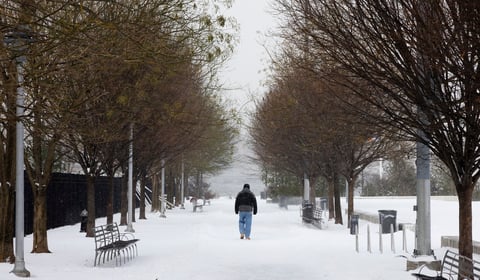 En algunas zonas del norte del estado se llegó a acumular más de un metro de nieve, según las autoridades.