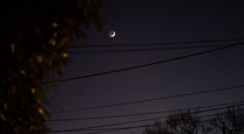 Así se ve la 'estrella de Belén', alineación entre Júpiter y Saturno