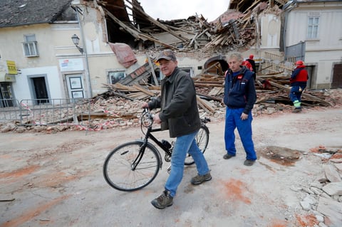El terremoto se produjo cuando Croacia está fuertemente afectada por la segunda oleada de la pandemia del coronavirus.