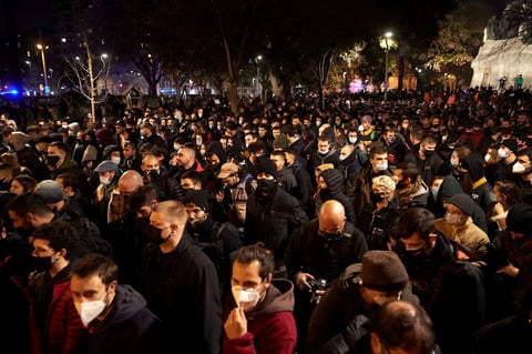 Mantienen protestas por encarcelamiento de Pablo Hasel