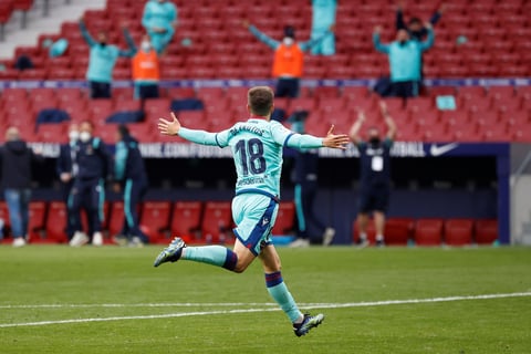 El Levante mostró que le tiene tomada la medida al líder Atlético de Madrid en la Liga española.