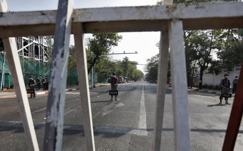 Protestan contra nuevas elecciones en Myanmar