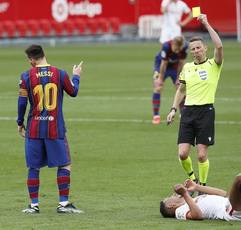 Los goles de Dembélé y otro del argentino Leo Messi les da la victoria ante Sevilla 
