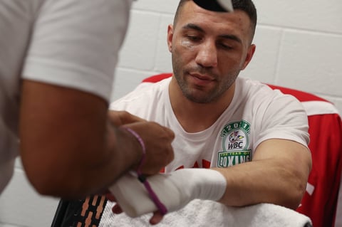 Así se vivió la preparación en vestidores previo a la pelea de 'Canelo'