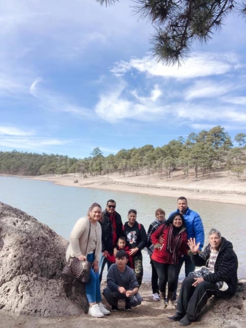 28022021 Familia Álvarez Mancinas de vacaciones en Creel, Chihuahua.