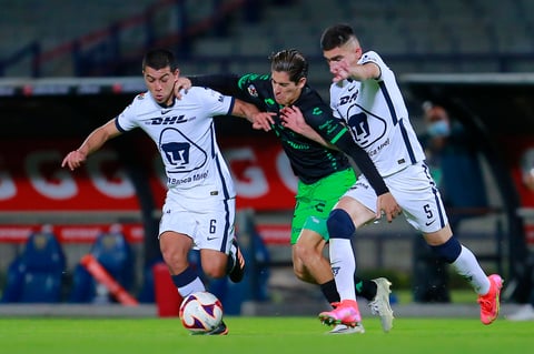 Pumas vence a Santos Laguna con gol de Juan Ignacio Dinenno