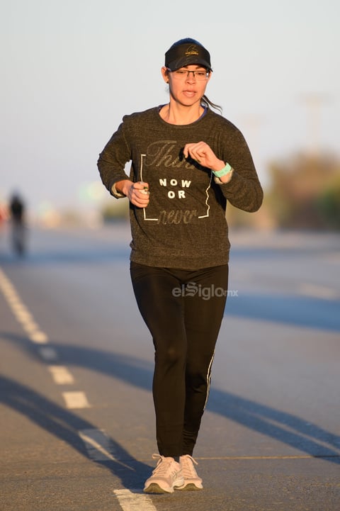Laguneros realizan Reto Virtual del Maratón Lala 2021