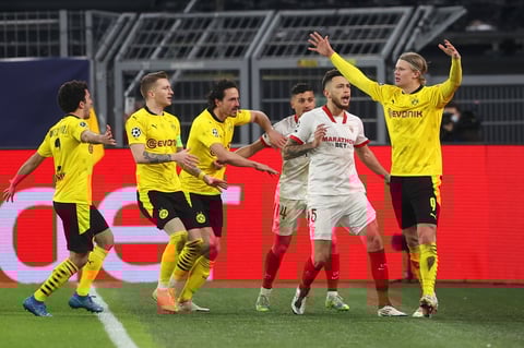 Dos goles de Haaland sellan la eliminatoria del Sevilla en Champions