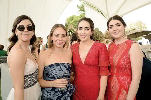 Marifer, María, Nerea y Marianne. Celebran unión matrimonial de Said Chaman y Luisa Bracho.