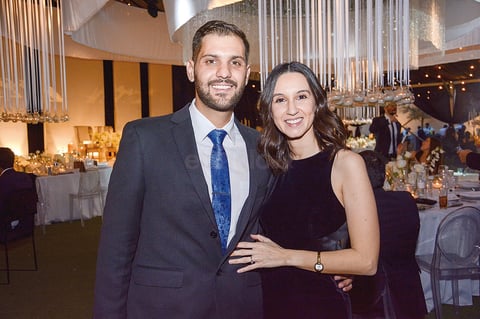 Yamil Milán y Mary Carmen Castellanos. Boda de Karime Silveira y Gustavo Herrera.