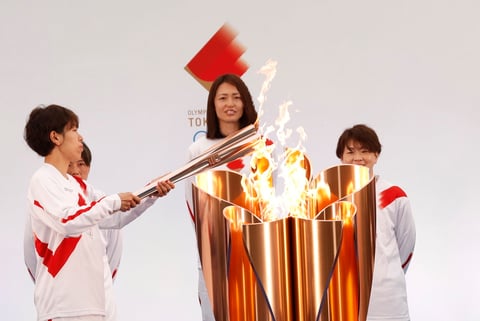 Comienza recorrido de la antorcha olímpica en Japón para Tokio 2020