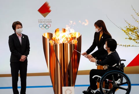 Comienza recorrido de la antorcha olímpica en Japón para Tokio 2020