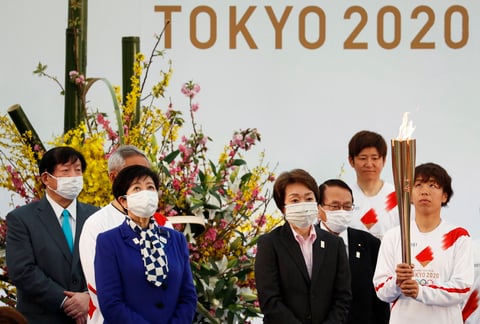 Comienza recorrido de la antorcha olímpica en Japón para Tokio 2020