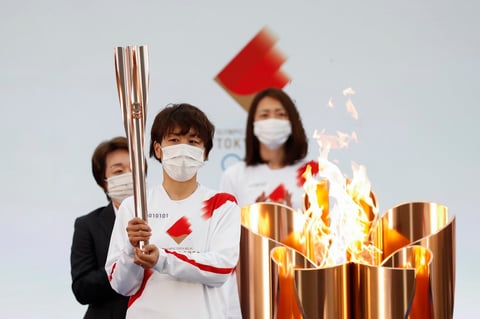Comienza recorrido de la antorcha olímpica en Japón para Tokio 2020