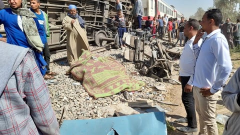 Tragedia en Egipto tras colisión de dos trenes