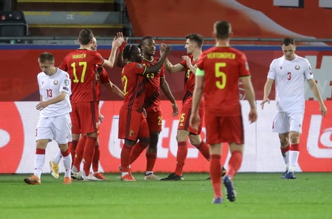 Selección de Bélgica arrasa con goleada a Bielorrusia