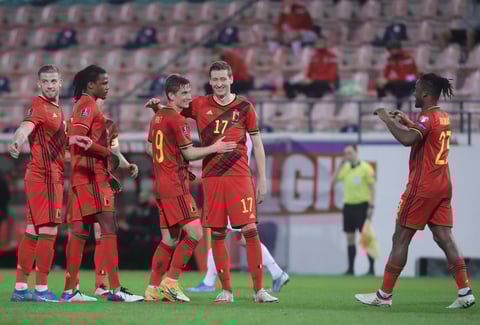 Selección de Bélgica arrasa con goleada a Bielorrusia