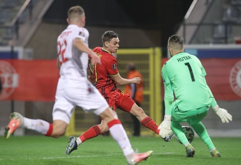 Selección de Bélgica arrasa con goleada a Bielorrusia