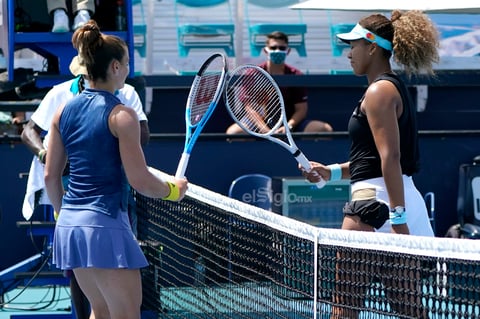 Naomi Osaka pierde su buena racha ante Maria Sakkari en Miami