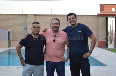 01042021 Jorge Mata, Pablo Hernández y Jesús Casas en reciente reunión de reencuentro.