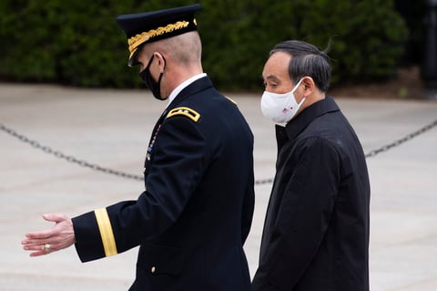Joe Biden recibe a Yoshihide Suga para hablar de China y Corea del Norte