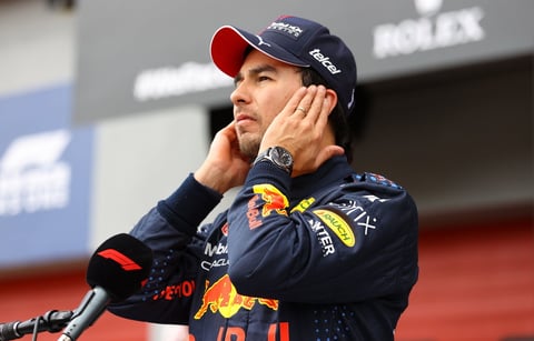  El mexicano partirá el GP Emilia-Romaña desde la primera fila de la parrilla de salida, al firmar el segundo mejor tiempo en la clasificación.
