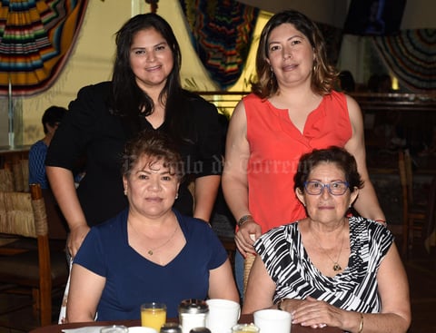 19042021 Silvia Nevárez, Lulú Arcón, Margarita Mendoza y María Antonia Mendoza.