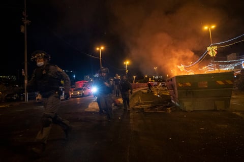 Se registran altercados entre palestinos y Policía de Israel
