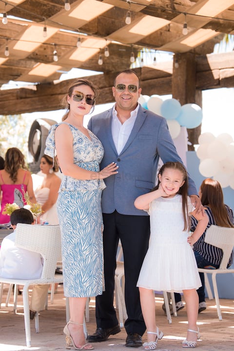 Ale Urby Castro, FermÍn Cuellar Muller con su hija Elisa.
