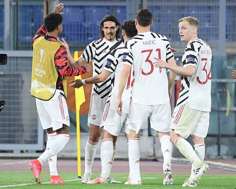 Manchester United frena a la Roma en la Europa League y logra su primera final en 4 años