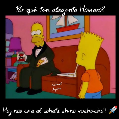 Internautas se preparan para la caída del cohete chino con memes