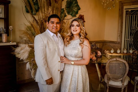 08052021 Elizabeth Saideé Morán Alonso y Saúl Rosas Acosta festejan su boda el día de hoy 8 de mayo del 2021.
