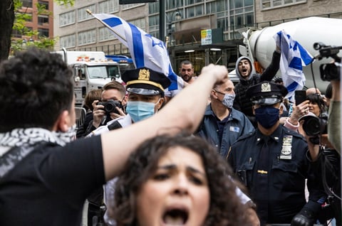 Se manifiestan en Nueva York en apoyo a Palestina