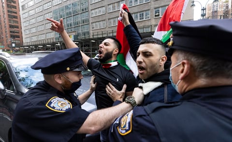 Se manifiestan en Nueva York en apoyo a Palestina