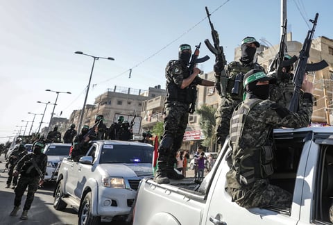 Fuerzas de Hamas conmemoran a milicianos muertos durante conflicto en Gaza