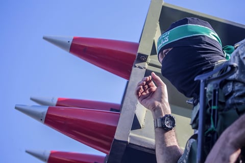 Fuerzas de Hamas conmemoran a milicianos muertos durante conflicto en Gaza