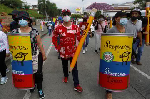 El desgaste marca una nueva jornada de Paro Nacional en Colombia