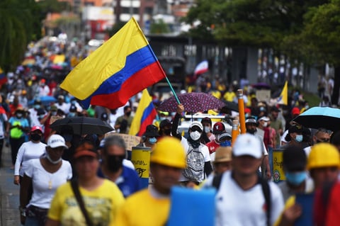 El desgaste marca una nueva jornada de Paro Nacional en Colombia