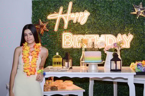 Susana García Hidrogo celebra su 18 años.