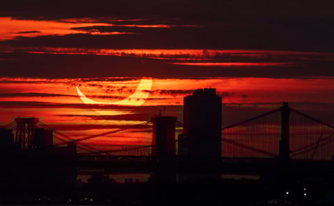 Partial Solar Eclipse in New York