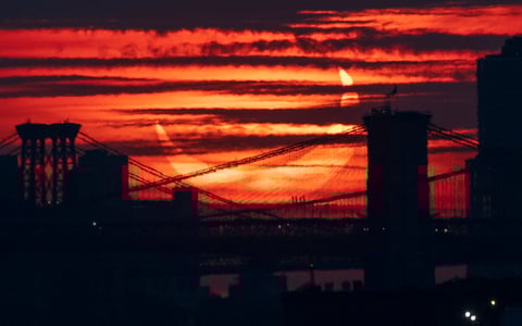 Partial Solar Eclipse in New York