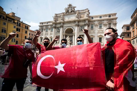 Así se vive el inicio de la Eurocopa 2020 en Roma